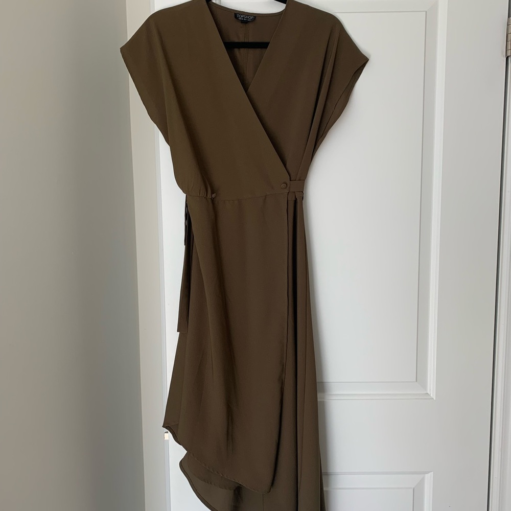 Top Shop Midi Wrap Dress. Worn once.